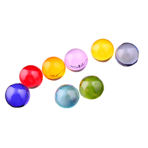 Venda quente Acessórios Do Jogo Brinquedo Sólido 8mm 10mm 16mm 20mm 25mm 30mm Mármores Esfera Cristal Cores Bola de Vidro Redonda Clara - Product Image 4