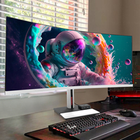 Système PC POS à écran incurvé de 34 pouces, moniteur 4K, processeur Intel Core i3 i5 i7, RAM DDR3 DDR4, ordinateurs portables tout-en-un