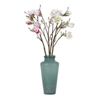 Großhandel Künstlicher Magnolienzweig Künstliche Magnolienblüte mit Gefrosteten Knospen für Chinesischen Stil Inneneinrichtung Rustikale Hochzeit Blumendekoration