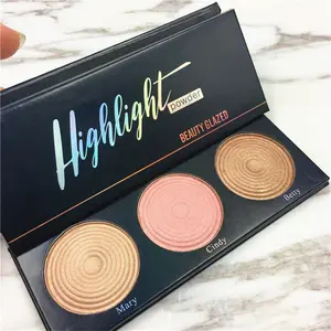 Beauty Glazed maquillaje profesional 3 colori sombra de ojos crea il tuo fornitore di palette di ombretti crema di marca di trucco