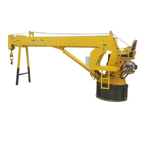 Floating <b>Crane</b> Hydraulic Deck <b>Crane</b> For Marine Use 10t Capacity With Pump Core Component - Product Image 2