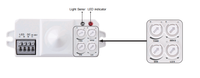 PDLUX PD-MV1017MD-C Détecteur de mouvement numérique à micro-ondes 360 degrés 5,8 GHz avec interrupteur lumineux et sortie 220 V et capteur de position