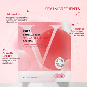 KOEC Camellia Deep Collagen Instant V-Face Lifting Gel <strong>Mask</strong> Chin up Face <strong>Slimming</strong> Firming Tightening Korean Skin Care - Product Image 3