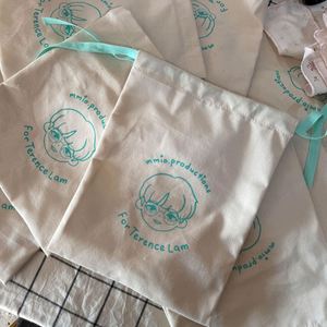 High Quality Double String <b>Drawstring</b> Bag Custom Organic Canvas Cotton Bag <b>Pouch</b> With Logo Printing - Product Image 1