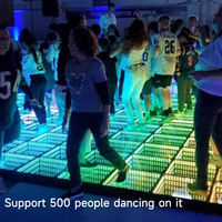 Éclairage de scène de sol dansant 3D, intérieur/extérieur, robuste, LED, éclairage de scène mural et de sol 3D pour fête, club, événement, publicité