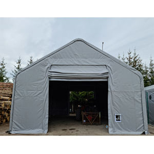Abri de stockage très demandé, tente d'entrepôt robuste certifiée CE, garages, auvents et abris de voiture en acier métallique enduit de PVC - Product Image 6