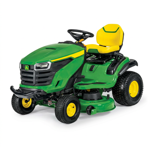 Tondeuse autoportée verte et jaune à essence monocylindre pour jardin domestique - Product Image 1