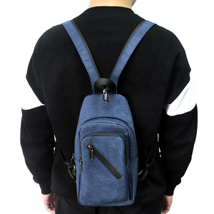 Sac à dos de voyage antivol avec cadenas, sac à bandoulière pour femmes et hommes, randonnée, petit sac à bandoulière, imperméable, 2 en 1, sac à dos de poitrine - Product Image 5