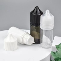 Flacon pompe compte-gouttes 30 ml personnalisé avec bouchon de sécurité double anti-enfant et embout interne fin pour huiles essentielles, shampoings et lotions