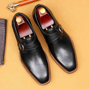 S0068X Nouvelles Chaussures Oxford pour Homme en Cuir Véritable, Style Gentleman, à Bout Fermé, à Enfiler, Camouflage, Légères, Tendance Automne, pour Marié - Product Image 5