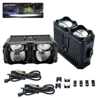 Mini projecteur de calandre bicolore 12V 24V Zda4 6000K/4300K avec lentille de projection pour voiture 4x4 tout-terrain, lampe de spot extérieure 160W