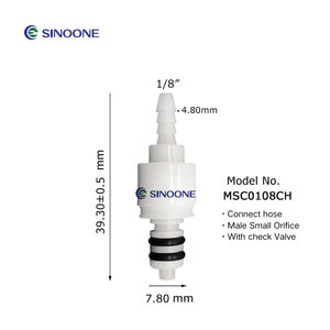 Sinoone nhỏ lỗ hose barb In-Line khớp nối cơ thể nam chèn nữ nhựa nhanh chóng ngắt kết nối phụ kiện với van kiểm tra - Product Image 2