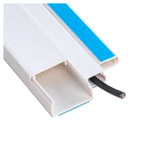 Pipa Saluran Listrik Plastik Mini Trunk PVC Kabel Trunking 2022 Terlaris PVC Berongga Saluran Persegi Panjang