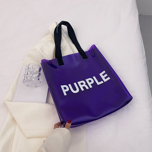 Laser holographic óng ánh <span class=keywords><strong>PVC</strong></span> vai tote túi thuận tiện mua sắm quà tặng bọc tote túi với xử lý - Product Image 4