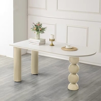 Meubles de salle à manger en vente flash, style antique, table de cuisine moderne minimaliste en bois massif, restaurant