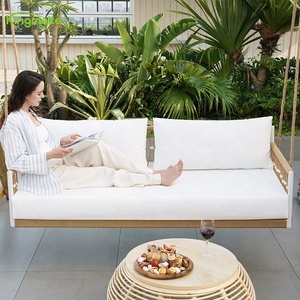 Kingmake Eenvoudig Ontwerp Outdoor Touw Weven Aluminium Frame Hangmat Stand Met 3-6 Jaar Stoel 2 Zits Kussen Hangmat Stand - Product Image 5