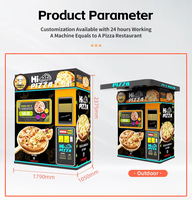 Distributeur automatique de pizzas personnalisé avec logo, 3ème génération, cuisson rapide, pour aire de jeux pour enfants, cinéma