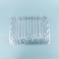 Boîte à burger transparente jetable en PET/RPET de 85 oz avec couvercle séparé, conteneur alimentaire en plastique transparent pour boulangerie, gâteau roulé, pain et gâteaux