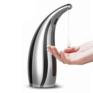 Distributore <span class=keywords><strong>automatico</strong></span> di sapone liquido bianco cromato elettrico con ricarica touch design OEM con sensore - Product Image 1