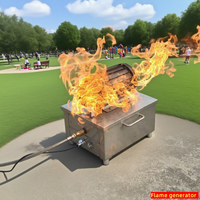 Générateur de flamme réutilisable de simulateur d'incendie flexible portatif pour la formation au feu d'intérieur et extérieur
