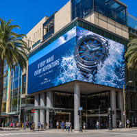 Armoire LED en aluminium moulé sous pression légère, haute luminosité, visible au soleil, murale fixe, pour affichage dynamique extérieur (DOOH), toutes conditions météorologiques, IP66