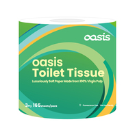 Papier toilette Oasis en bambou de qualité supérieure, 4 couches épaisses, grand rouleau, doux et confortable, pour la maison