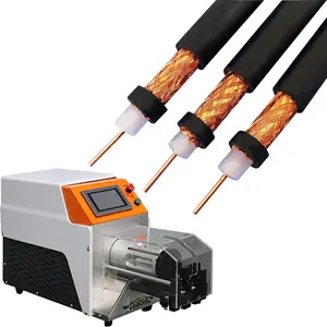 ZJ-6010 Zhengjia tam otomatik koaksiyel kablo striptizci çok fonksiyonlu koaksiyel kablo striptizci koaksiyel kablo soyma makinesi