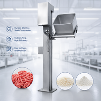 Élévateur vertical fixe pour bacs à viande de 200L, élévateur de conteneurs alimentaires, élévateur à viande de 300L, machine de levage à chaîne pour chariots de viande