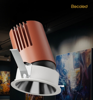 Sistem Lampu Sorot LED 8W yang Dapat Disesuaikan Tahun 2026, Modern Anti Silau untuk Showroom, Mal, Studio, Pabrik, Bahan Aluminium, Dapat Diputar