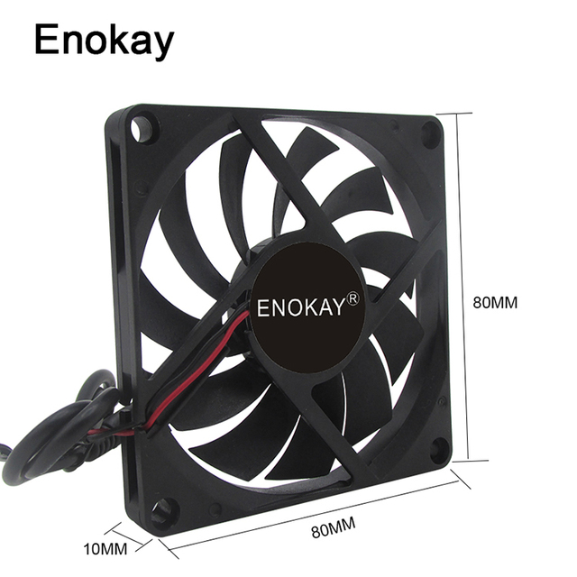 Factory Price 8010 Silent Axial 80x80x10mm Brushless DC Cooling Fan 5V 2200RPM