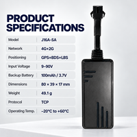Traceur GPS filaire 4G+2G J16A direct usine, Google Maps, historique 180 jours, coupure de carburant en option, vente directe usine OEM/ODM