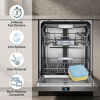 Tablettes nettoyantes solides haute efficacité pour lave-vaisselle, détartrant jetable pour un nettoyage en profondeur, compatibles avec tous les lave-vaisselle