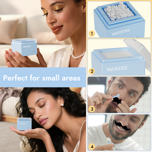 En stock, best-seller : Kit chauffe-cire portable mini pour l'épilation nasale, auriculaire et le modelage des sourcils - Product Image 3
