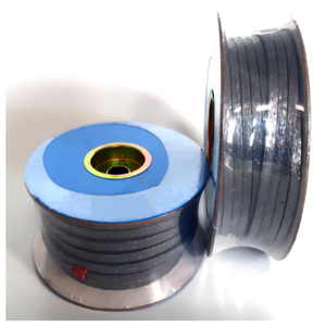 Joint d'étanchéité flexible en <span class=keywords><strong>graphite</strong></span> QiangLong avec fil en acier inoxydable 304, renforcé de fibre de verre et de fibre de carbone, modèle noir QLPG3001 - Product Image 1