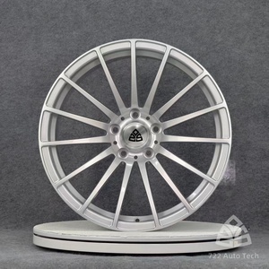 722Auto Jantes forgées monobloc 19-21 pouces à rayons multiples 5x112 5x120 5x130 argent brossé pour Porsche <span class=keywords><strong>Taycan</strong></span> Audi <span class=keywords><strong>E</strong></span>-<span class=keywords><strong>tron</strong></span> GT Mercedes - Product Image 3