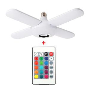 הוביל אור מתקפל גל להב מאוורר אורות הנורה חכמה 40w e26 e27 e27 ו-השן הכחול מרחוק - Product Image 1