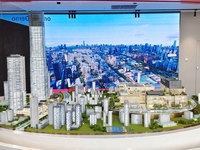 Yüksek Katlı Şehir Binası Modeli 3D Baskılı Ev Emlak Geliştirme Minyatür Emlak Mimari Ölçekli Model