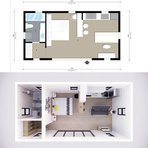 Casa Prefabbricata di Lusso a Basso Costo Quacent, Villa, Appartamento, Casetta, Alloggio con Finiture di Alta Qualità <span class=keywords><strong>in</strong></span> <span class=keywords><strong>Vendita</strong></span> - Product Image 6