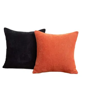 Housse de coussin carrée en coton et lin de 18x18 pouces, housse de coussin carrée pour la décoration de canapé de maison