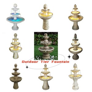 <span class=keywords><strong>Fontaine</strong></span> de maison en polyrésine, petite cascade intérieure <span class=keywords><strong>jardin</strong></span> <span class=keywords><strong>fontaine</strong></span> d'arrosage de chute d'eau extérieure <span class=keywords><strong>avec</strong></span> lumière à vendre - Product Image 4