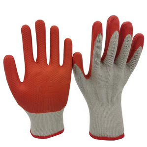 Gants en caoutchouc industriel <span class=keywords><strong>orange</strong></span> en <span class=keywords><strong>latex</strong></span> plat lisse de calibre 10 Gants de travail enduits de sécurité de 80 grammes - Product Image 1
