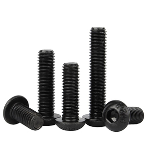 Cường Độ Cao Cấp 12.9 Thép Carbon M1.6-M12 Pan Đầu Bolt Đen Hex Ổ Cắm Hex Vít Mạ Kẽm 40Mm Chiều Dài Metric - Product Image 1