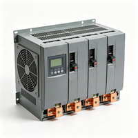 Commutateur de transfert automatique (ATS) 400A 4P pour générateur, 400V triphasé, commutateur de commutation double alimentation pour l'industrie lourde