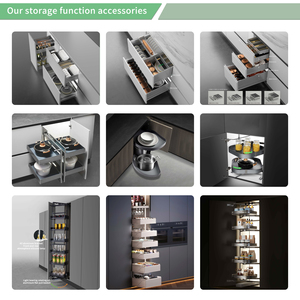 Mobile Componibile per Cucina a Vista Interamente in Alluminio, <span class=keywords><strong>Armadio</strong></span> Moderno di Lusso Leggero Impermeabile in Lega di Alluminio per Uso Domestico - Product Image 2