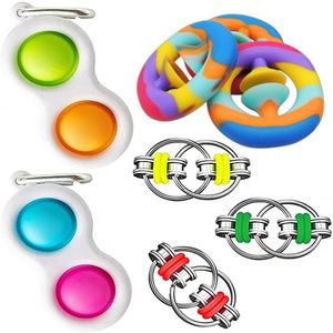 Bộ Đồ Chơi Giảm Căng Thẳng Đa Phong Cách Mới Nhất Đồ Chơi Bóp Bong Bóng Cảm Giác Đồ Chơi <span class=keywords><strong>Fidget</strong></span> Trò Chơi Móc Khóa Đậu Phộng ĐẬU HÀ LAN Cho Trẻ Em - Product Image 6