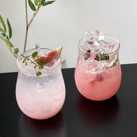 Mug à café isotherme moderne en verre borosilicate de haute qualité, forme tulipe, 350 ml, résistant à la chaleur, sans BPA, compatible micro-ondes et lave-vaisselle
