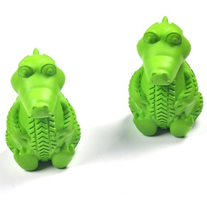 Heavy-Duty khủng long nhai đồ chơi-không thể phá hủy cao su lấy đồ chơi với điều trị Dispenser cho Puppy mọc răng & hung hăng chewers - Product Image 2