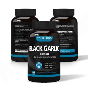 Cápsulas de extracto de pimienta de cúrcuma de ajo negro, suplemento orgánico de 500mg, cápsulas de ajo negro de alta calidad - Product Image 1