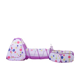 Tienda de campaña para niños con túnel y piscina de pelotas, juguete plegable para interiores y exteriores para niños de 4 a 6 años - Product Image 4