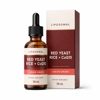 Extrait liquide de levure de riz rouge avec coenzyme Q10, berbérine, feuille d'artichaut et bulbe d'ail